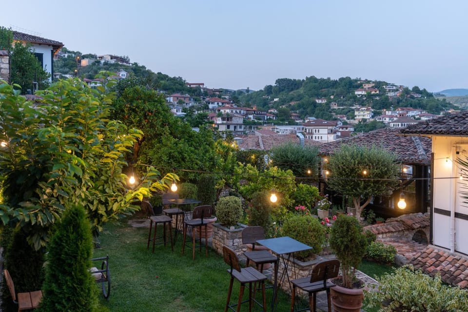 Property building, Patio, Spring, Day, Natural landscape, Garden, City view, Garden view, Mountain view