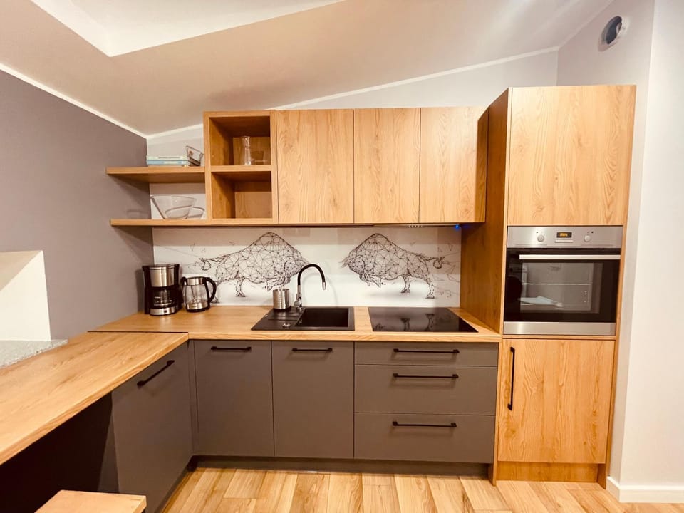 Kitchen or kitchenette, dishwasher