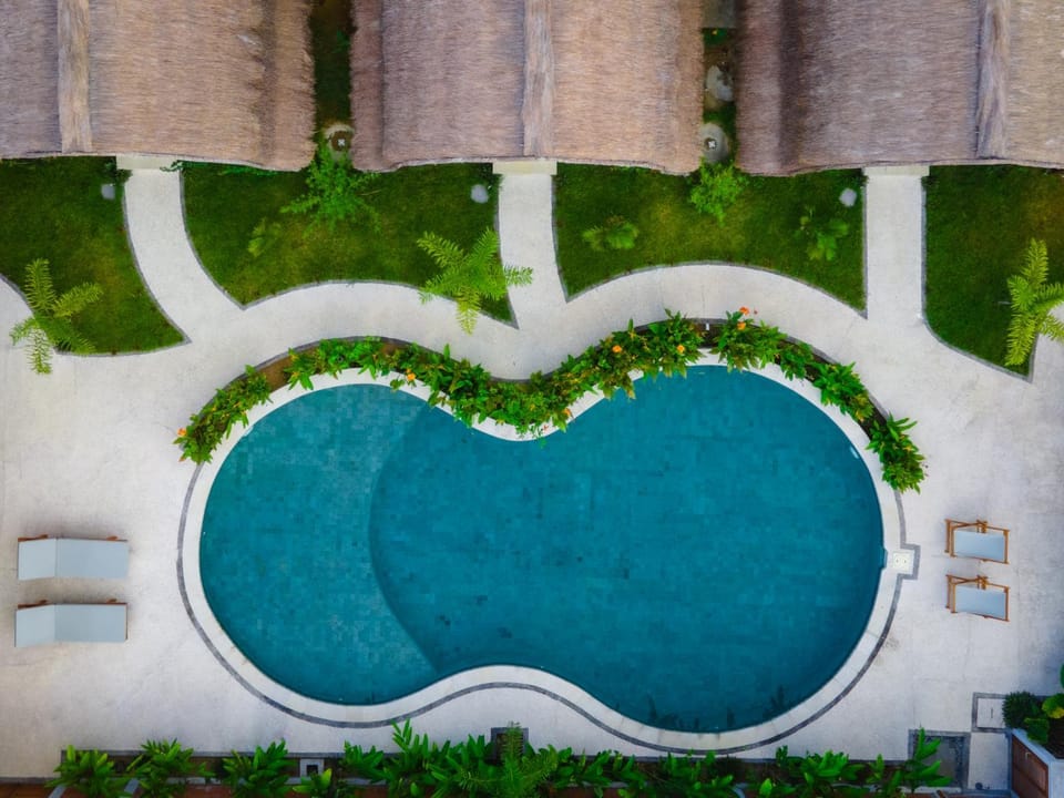 Bird's eye view, Swimming pool