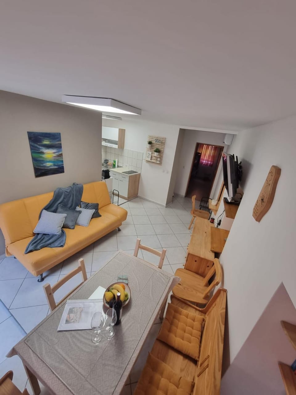 Living room, Seating area, Dining area