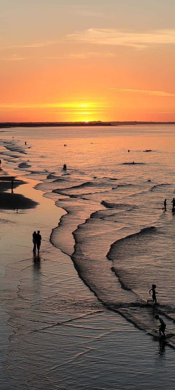 Natural landscape, Beach, Hiking, Sunset
