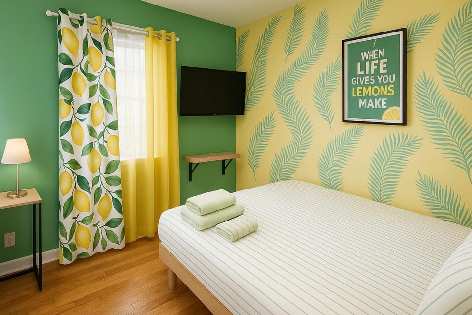 Bed, TV and multimedia, Photo of the whole room, Bedroom