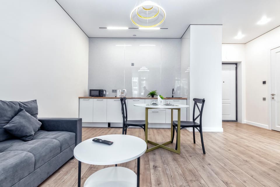 Living room, Seating area, Dining area