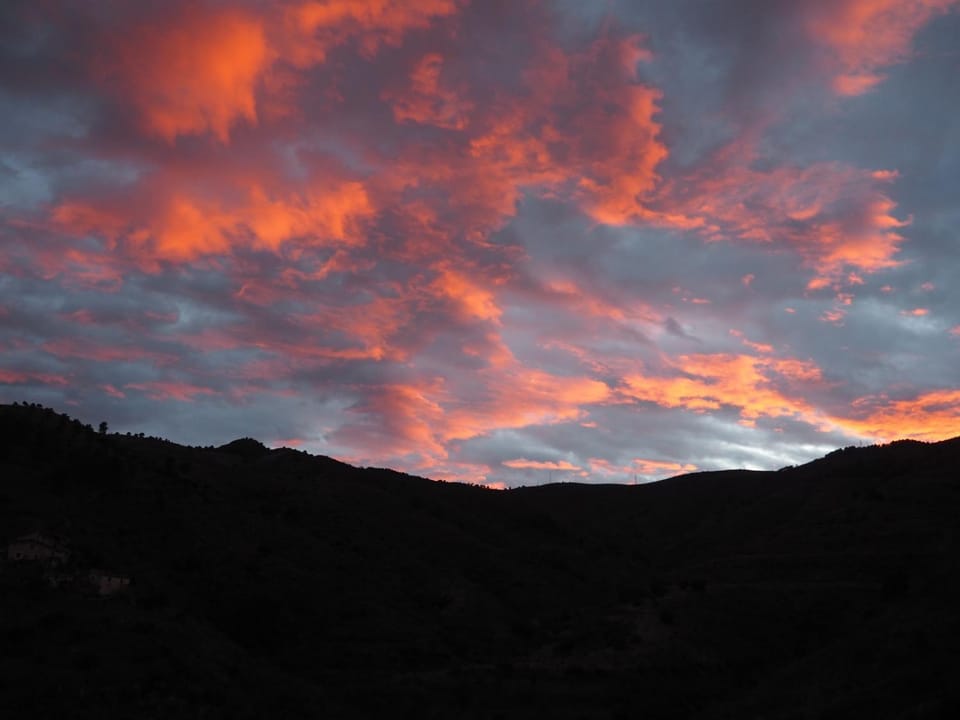 Mountain view, Sunset