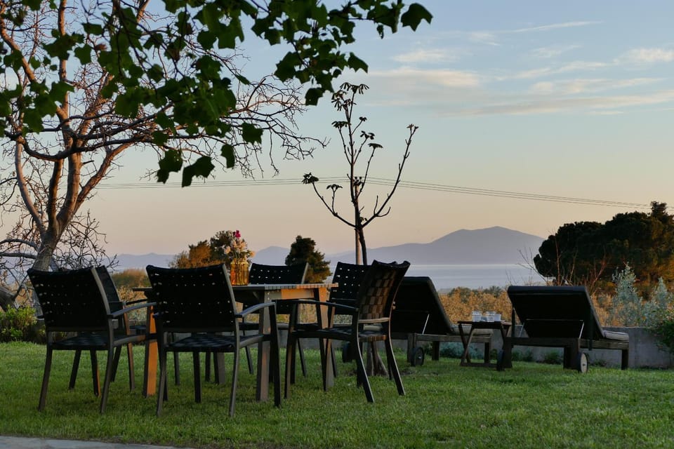 Patio, Sea view, Sunset