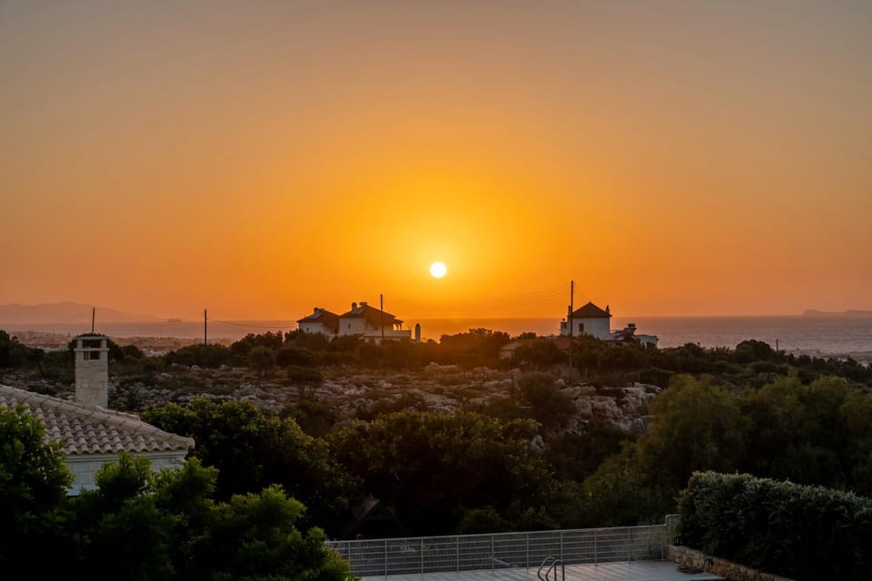 Nearby landmark, Natural landscape, Mountain view, Sea view, Sunset