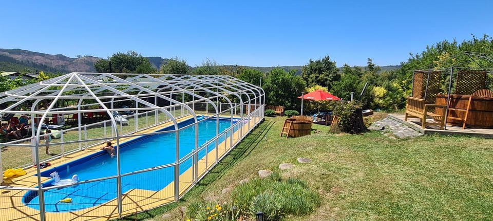 Spring, Day, Natural landscape, Garden, Garden view, Mountain view, Pool view, Swimming pool