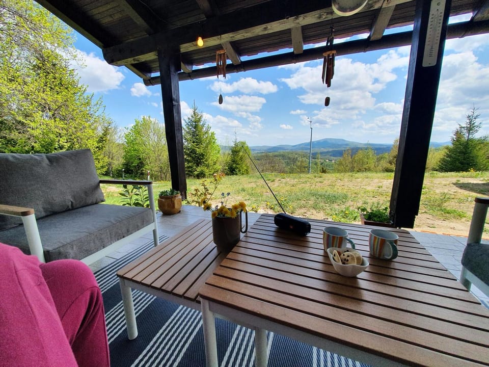 Day, Natural landscape, View (from property/room), Balcony/Terrace, Seating area, Mountain view
