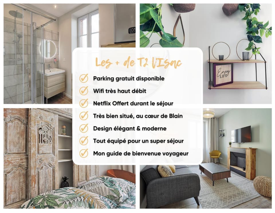 Centre-ville - Fibre - Netflix - T2 L'ISAC Apartment in Pays de la Loire