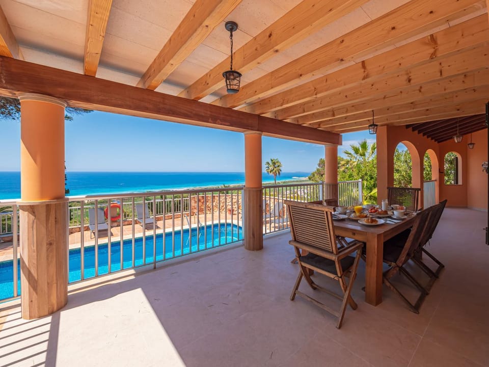 Balcony/Terrace, Dining area, Sea view, Swimming pool
