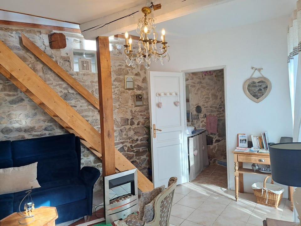 Bathroom, Living room, Seating area