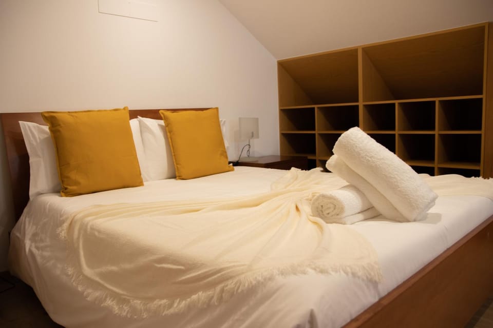 Bed, Photo of the whole room, Bedroom, towels, wardrobe