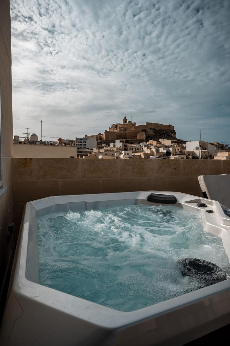 Hot Spring Bath, Hot Tub, View (from property/room), View (from property/room), Balcony/Terrace, City view, City view, Pool view