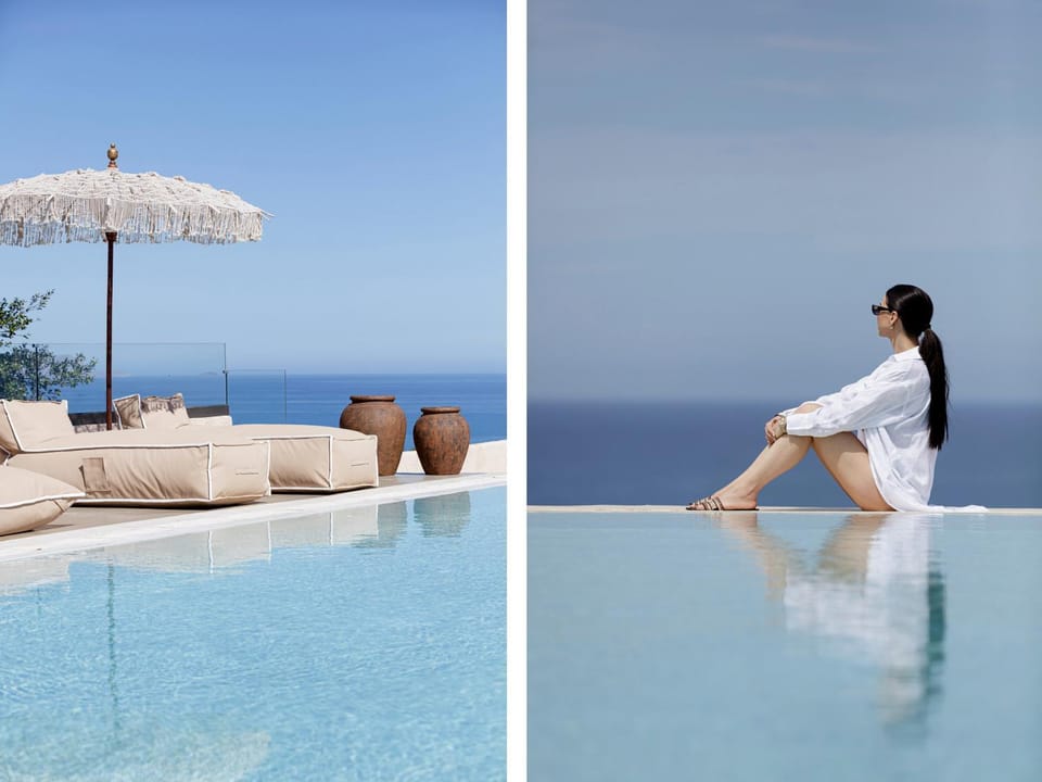 View (from property/room), Swimming pool, sunbed