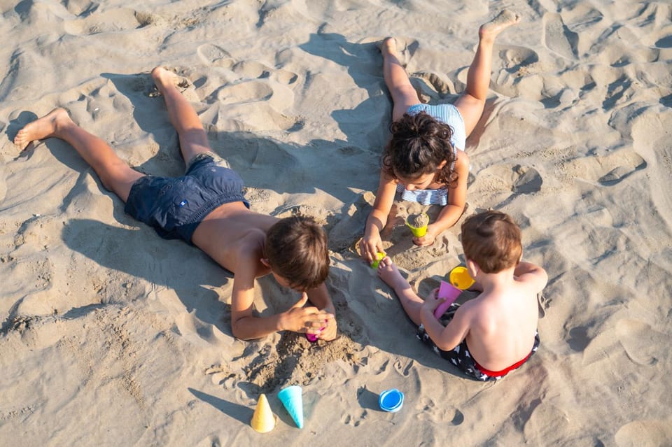 Beach, children