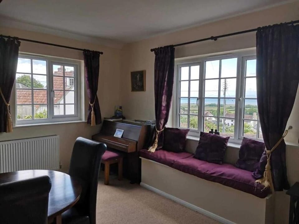 Living room, Seating area, Sea view