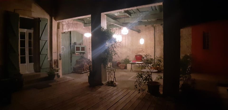 Patio, Night, Garden