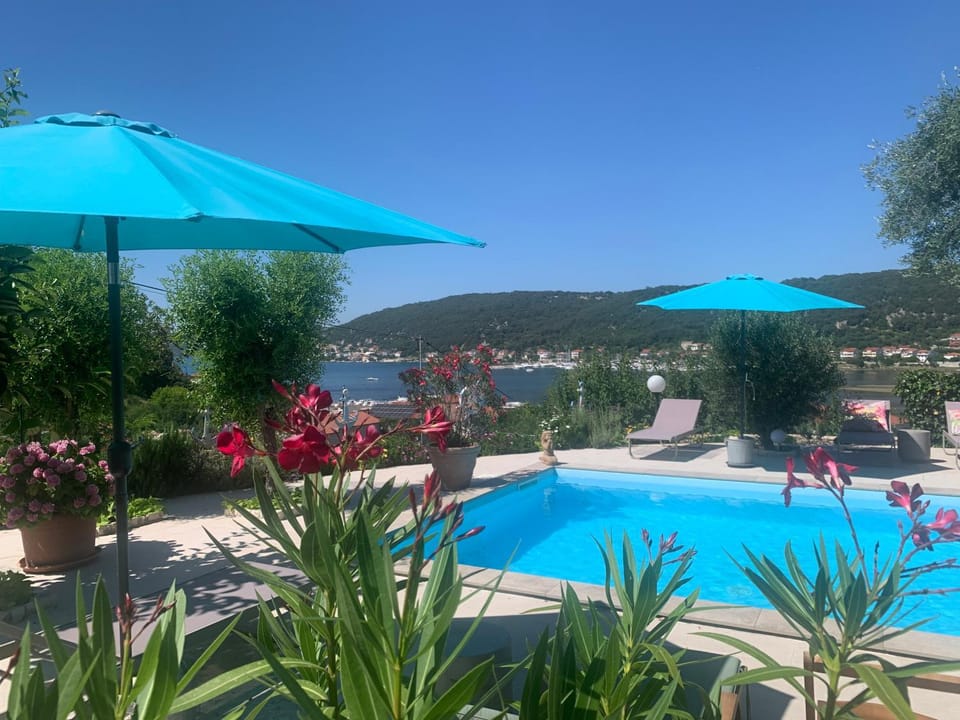 Natural landscape, Pool view, Swimming pool, sunbed