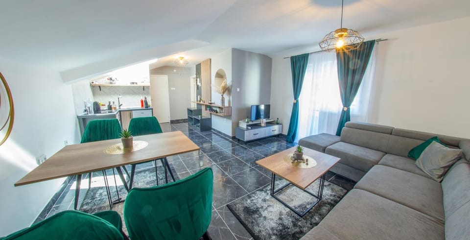 Living room, Seating area, Dining area