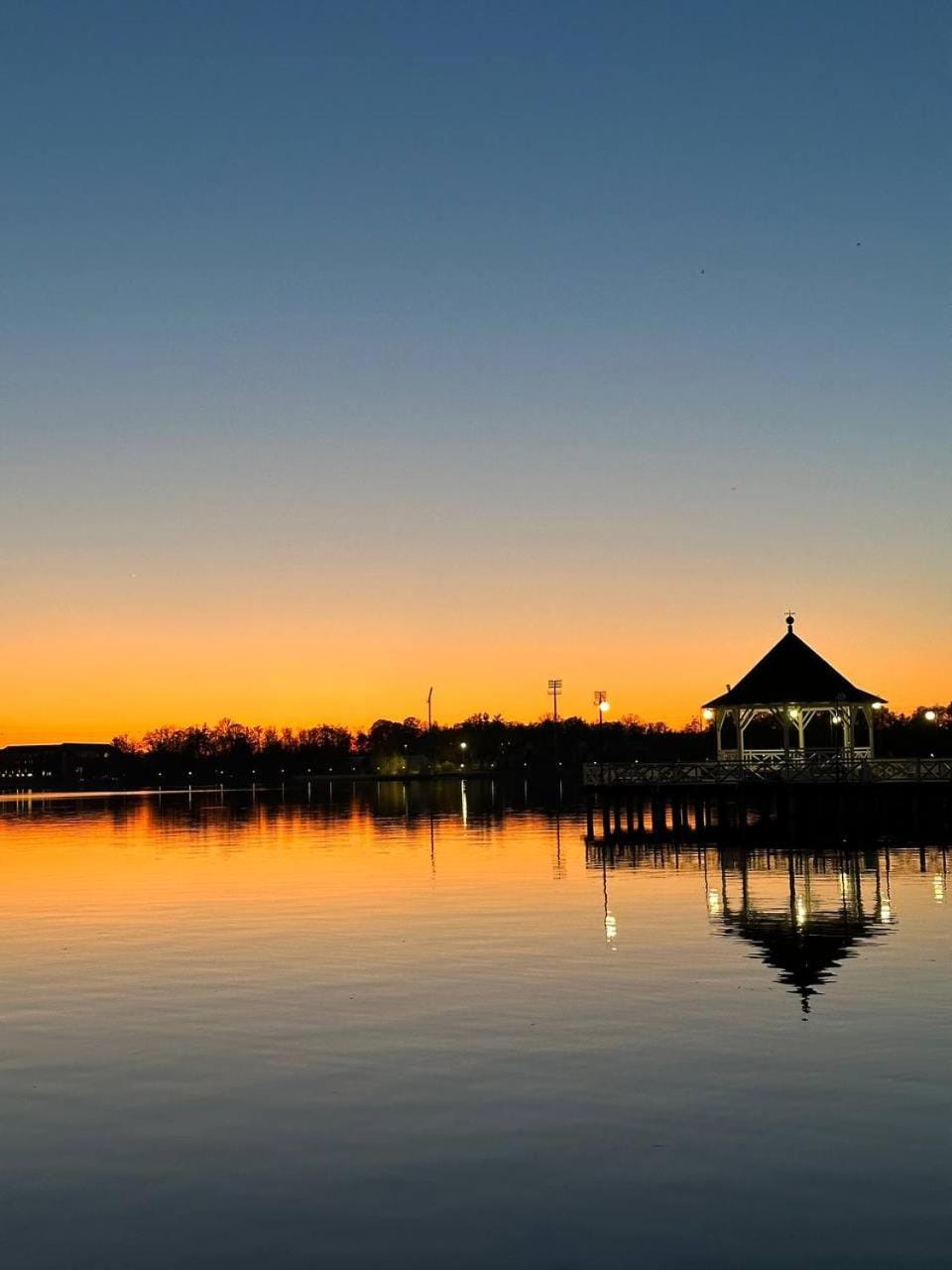 Natural landscape, Lake view, Sunset