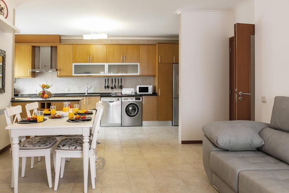 Kitchen or kitchenette, Living room, Dining area