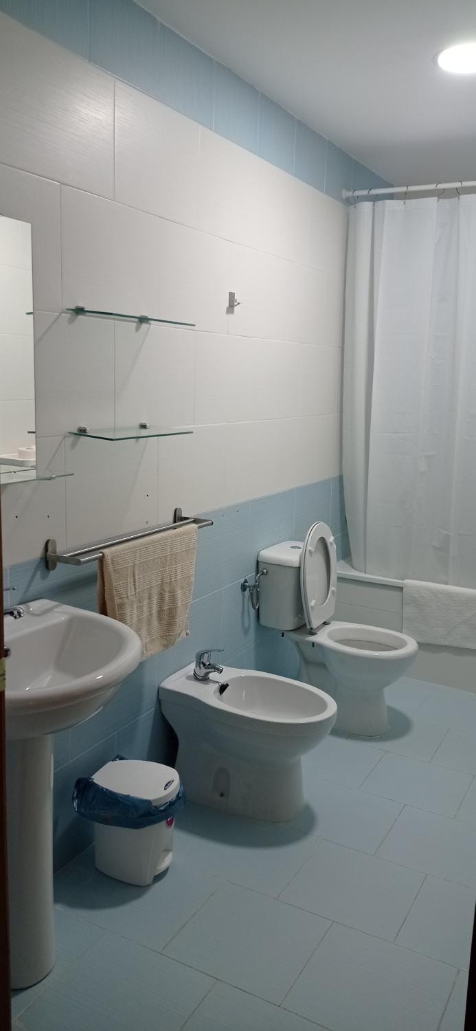 Toilet, Bathroom, Bath, bidet, towels