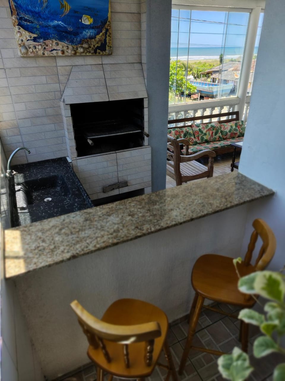 BBQ facilities, Kitchen or kitchenette, Living room, Seating area, Dining area