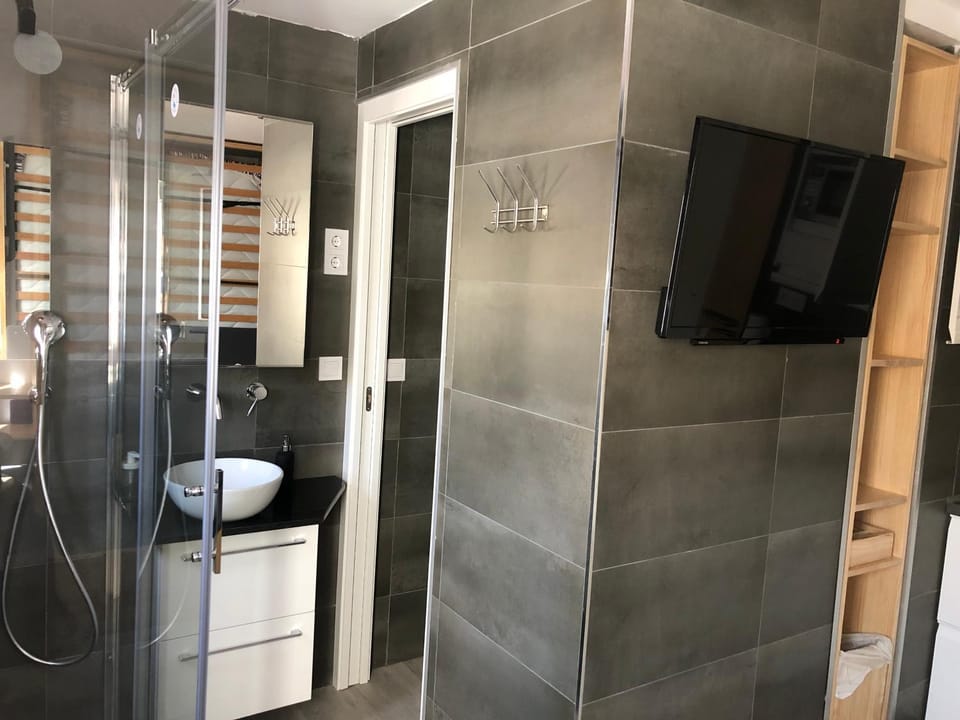 Shower, Bathroom, TV and multimedia