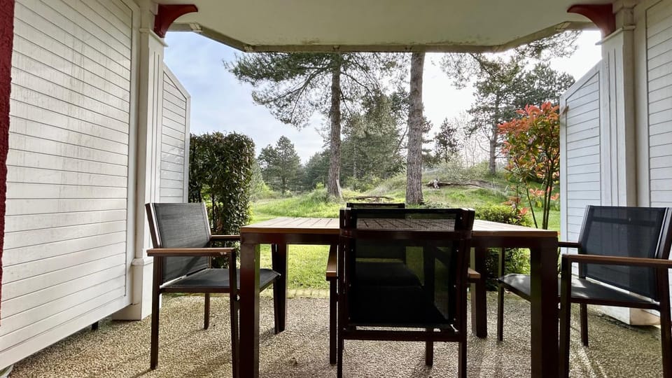 Spring, Garden, Dining area, Garden view