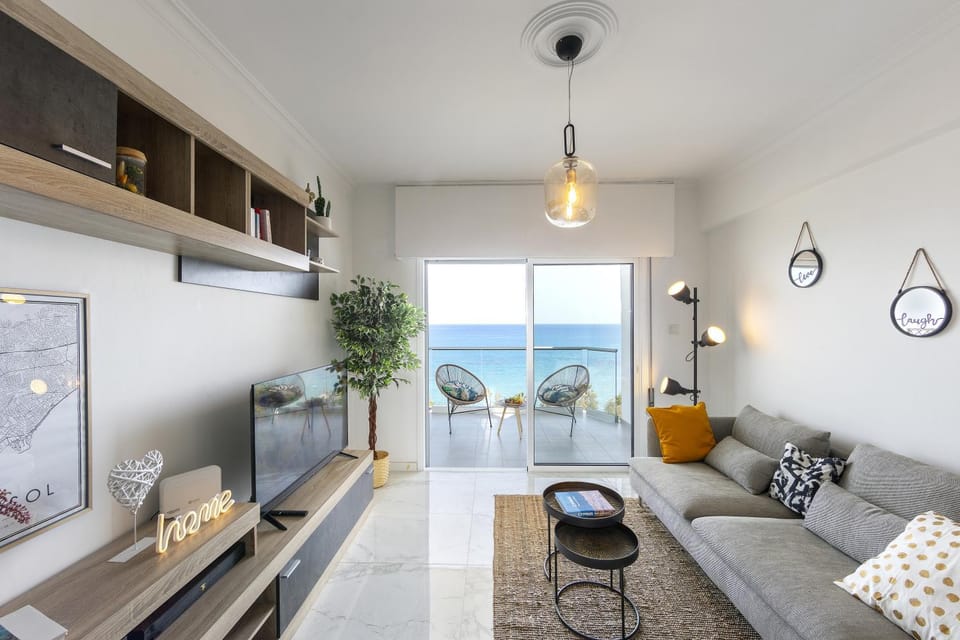 Living room, Seating area, Sea view