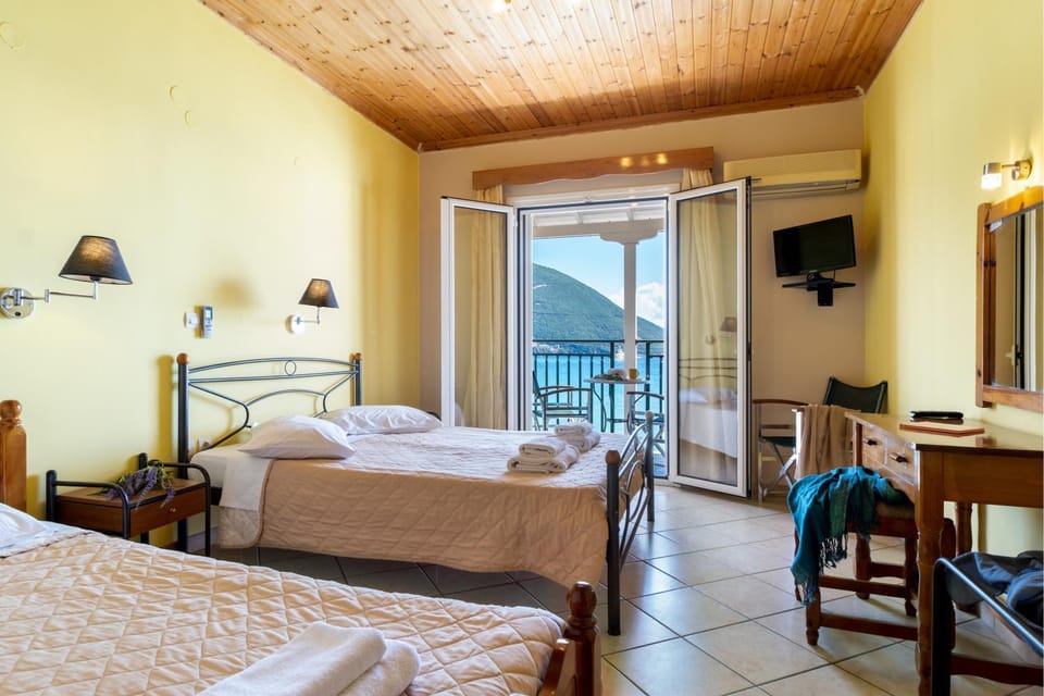 Property building, Living room, Bedroom