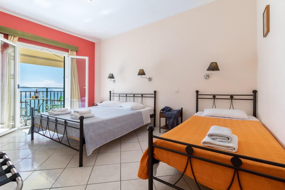 Property building, Living room, Bedroom