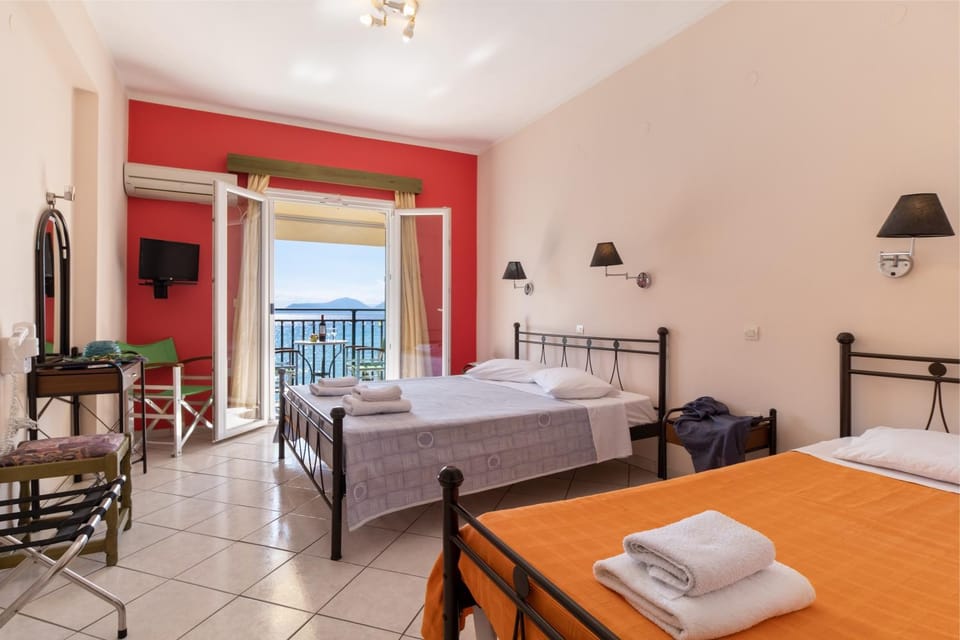 Property building, Living room, Bedroom