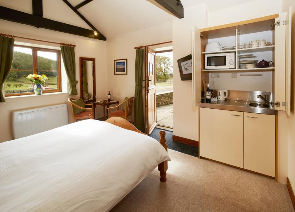 Kitchen or kitchenette, Decorative detail, Bedroom, Garden view, minibar