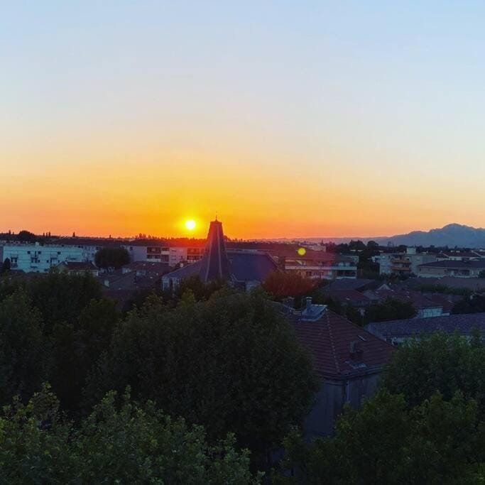 City view, Sunset