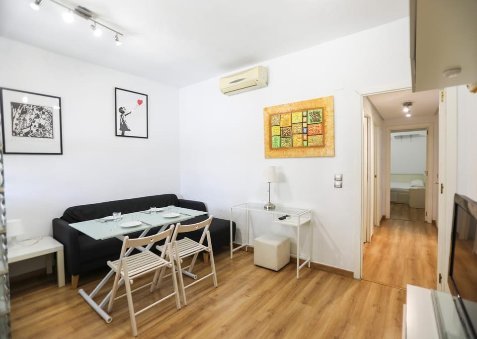 Living room, Photo of the whole room, Seating area, Dining area, air conditioner