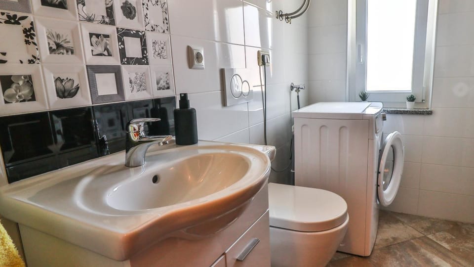 Toilet, washing machine