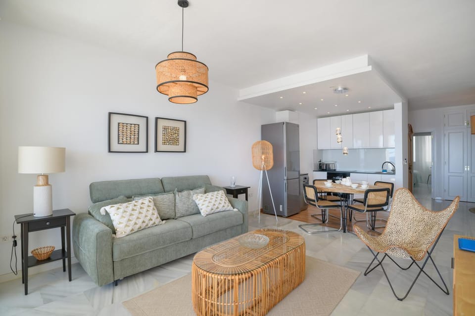 Living room, kitchen