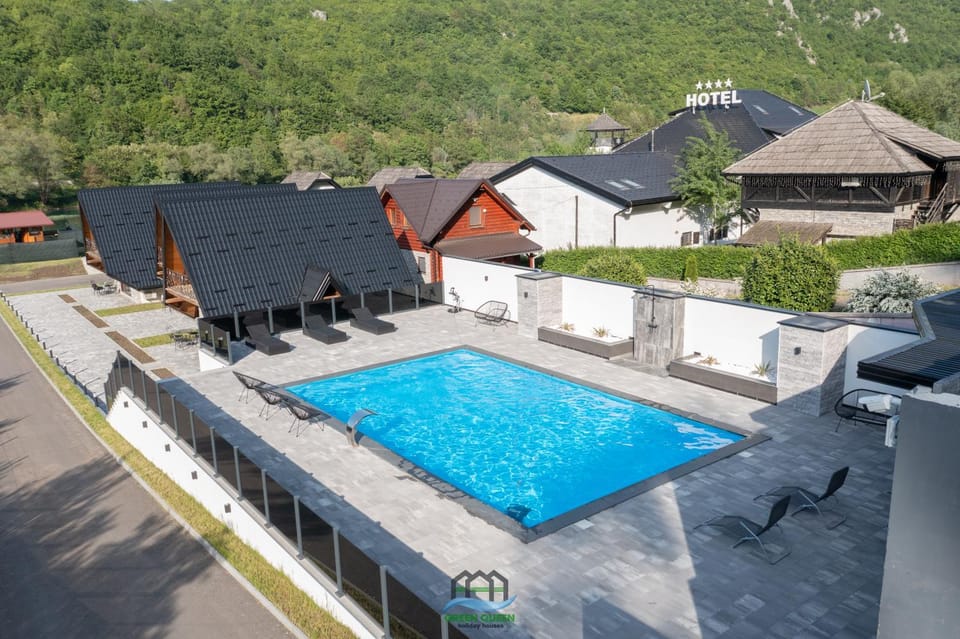 Property building, Pool view, Swimming pool