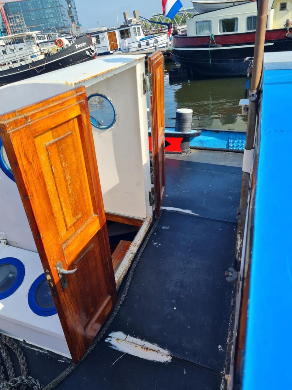 Anna Maria II Docked boat in Amsterdam