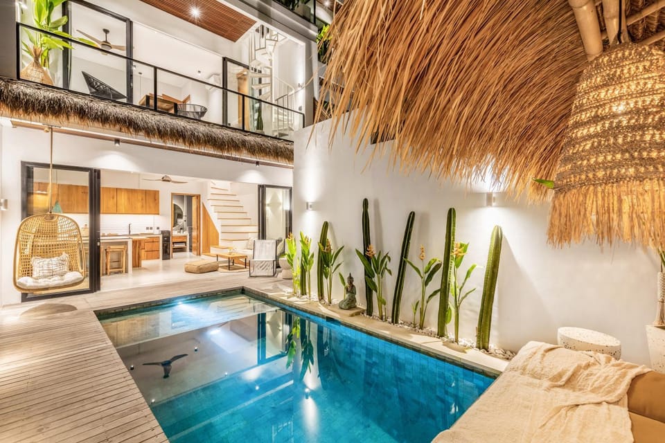 Living room, Seating area, Pool view, Swimming pool