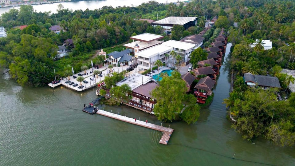 Nearby landmark, Bird's eye view