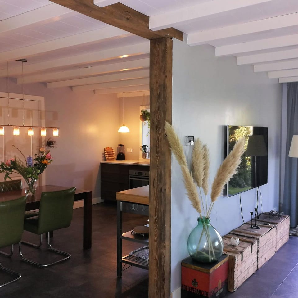 Living room, kitchen