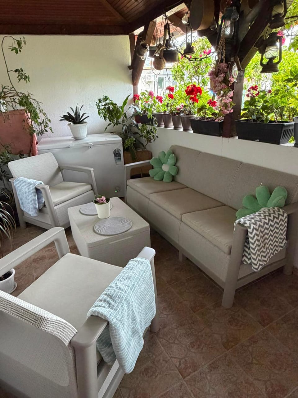 Patio, Garden, Seating area, Garden view
