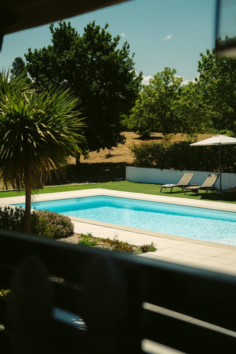BBQ facilities, Pool view
