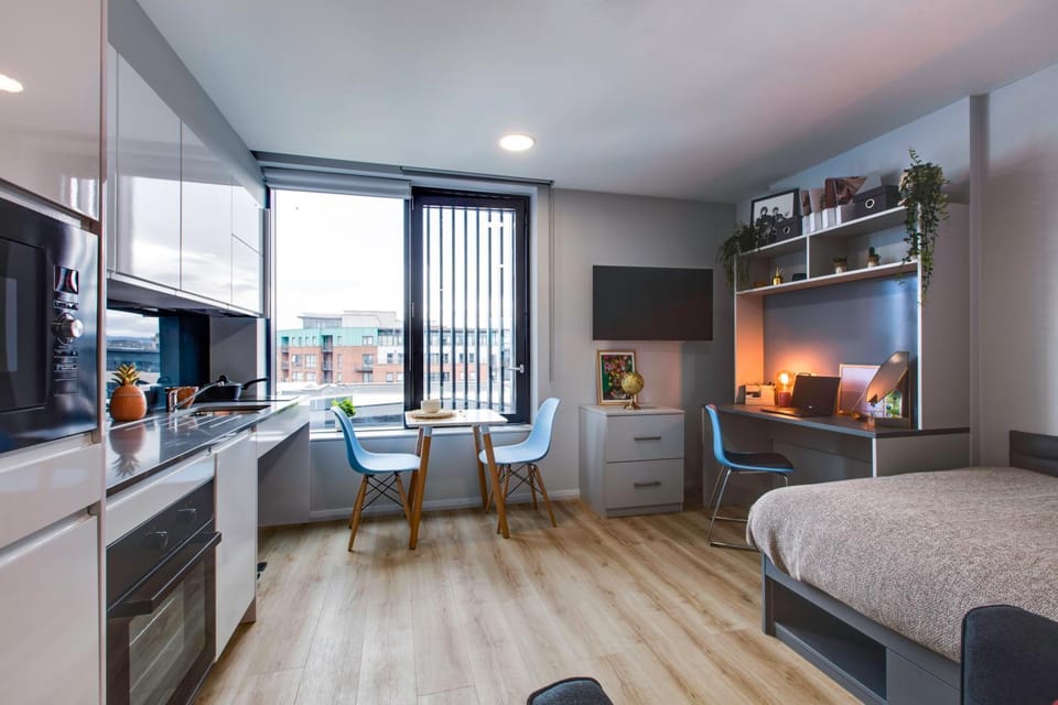 Bed, Kitchen or kitchenette, Photo of the whole room, Bedroom, pet friendly