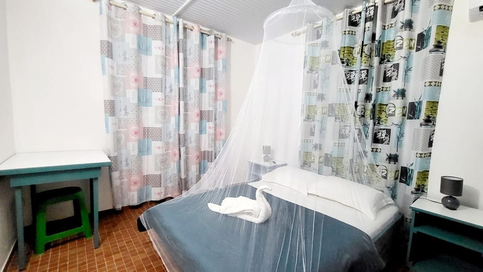Bed, Bedroom, storage, towels, wardrobe, air conditioner