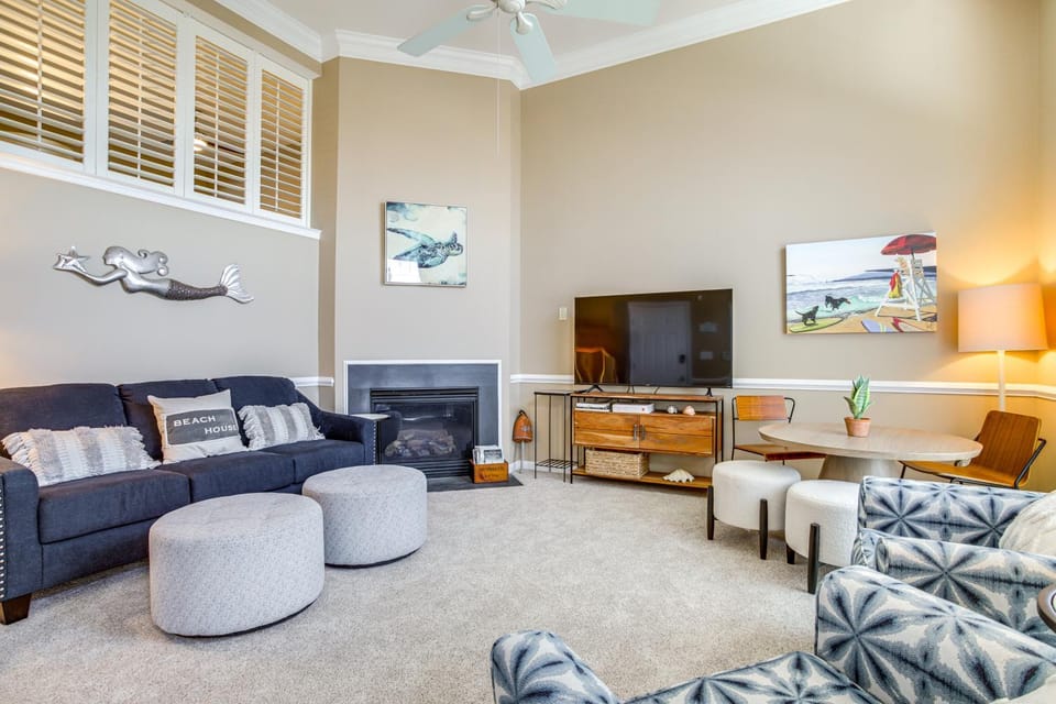 Deck, Balcony: Scenic Ocean View Beach Getaway! House in Sussex County