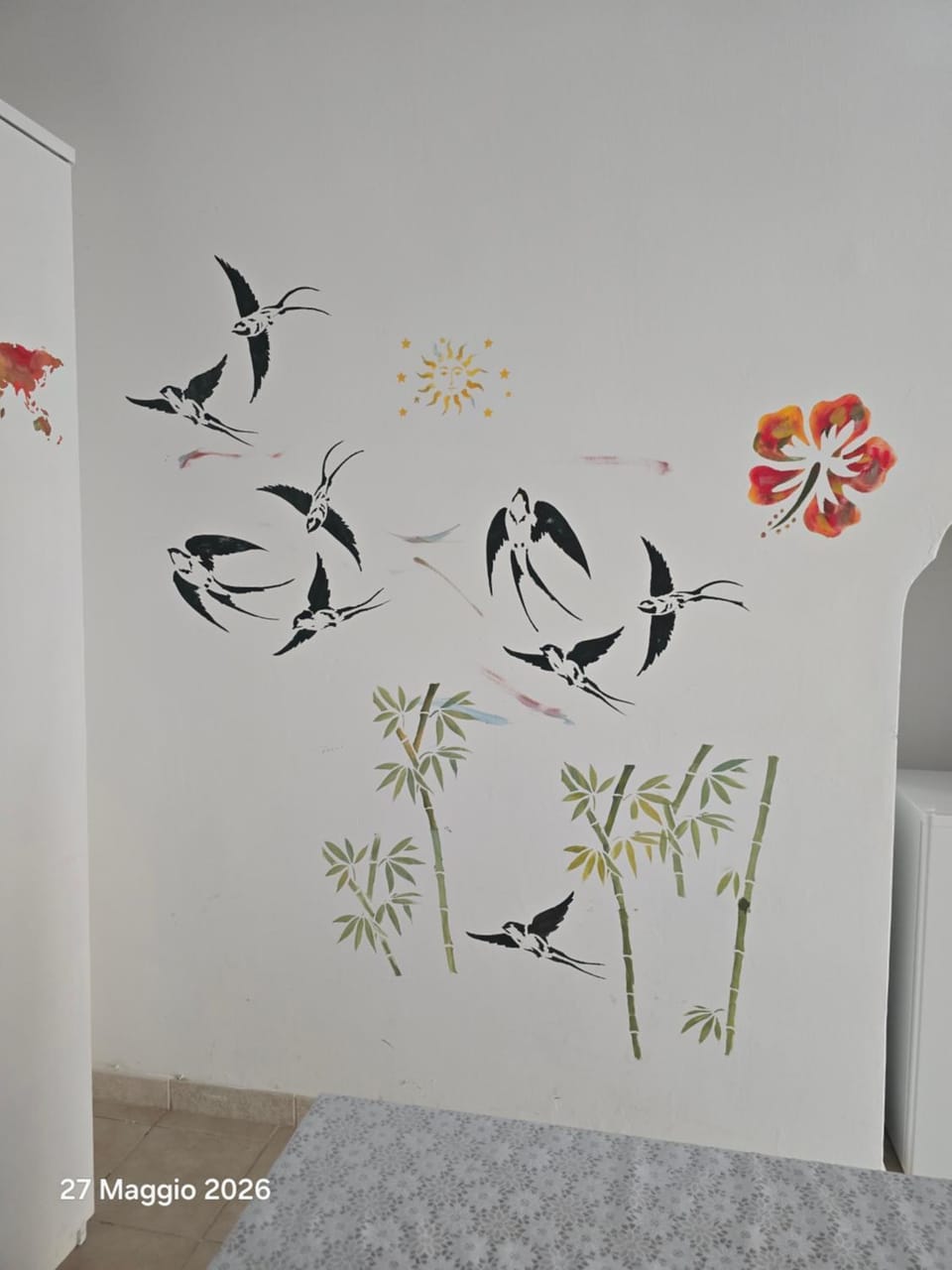 Photo of the whole room, Decorative detail, Bedroom