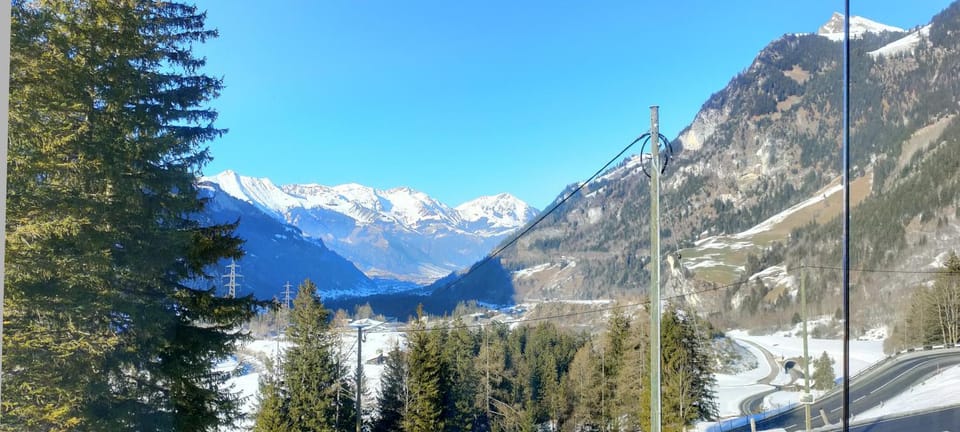 Nearby landmark, Natural landscape, Winter, View (from property/room), Mountain view